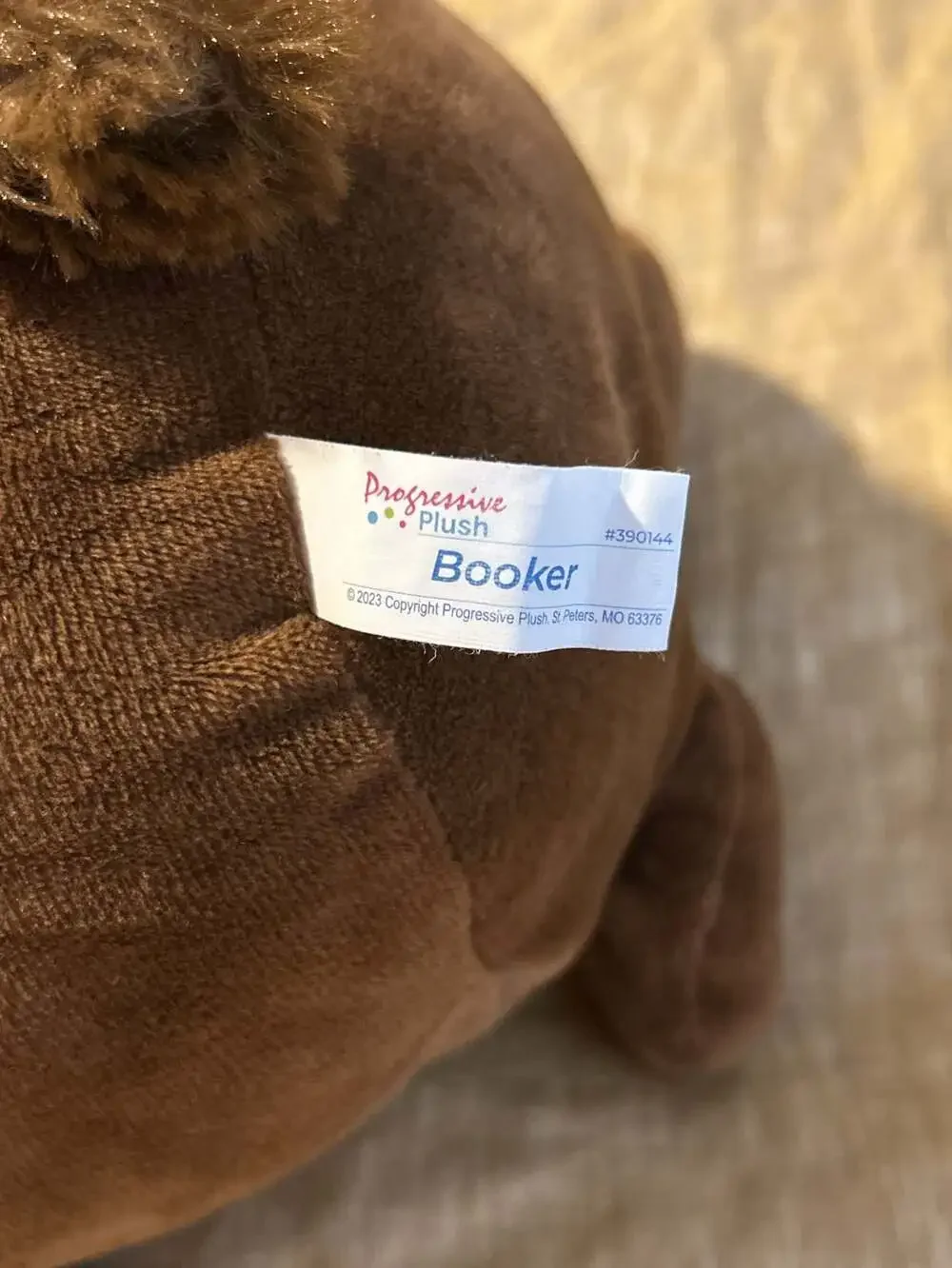 Progressive Plush Booker Egg Shaped Brown Bunny Stuffed Animal